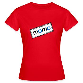 Momo - Frauen T-Shirt - Rot - Vorne - AI Model Female 172 dark (172cm)