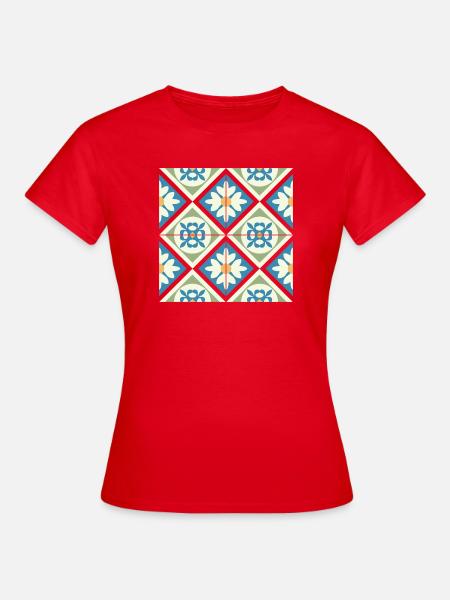 Tuiles Andalouses 13 - T-shirt Femme - rouge