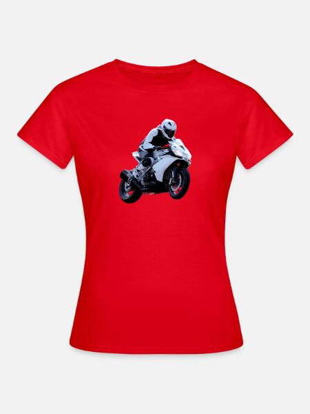 Motorrad - Frauen T-Shirt - Rot
