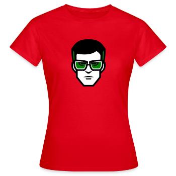 Roger Wicked - T-shirt Femme - rouge - Devant - AI Model Female 172 dark (172cm)