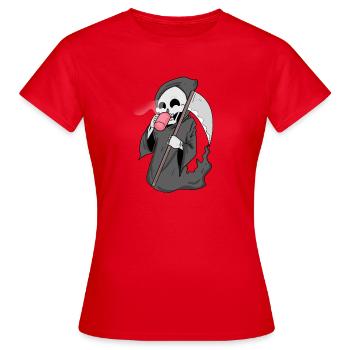 Faucheuse au café - T-shirt Femme - rouge - Devant - AI Model Female 172 dark (172cm)