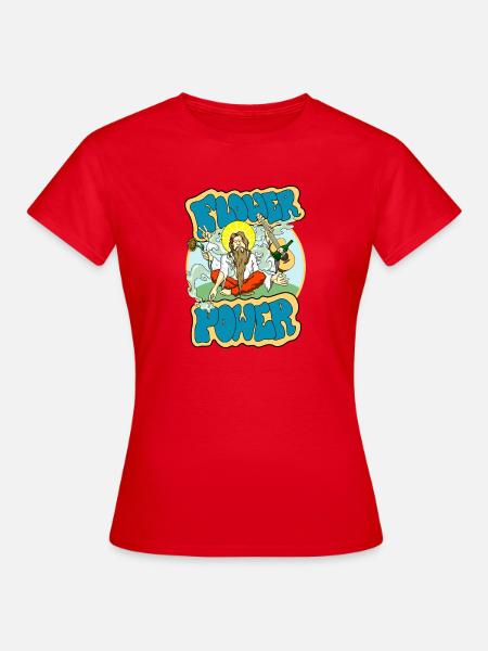 Flower Power - Frauen T-Shirt - Rot