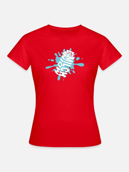 Moin die Milch - Frauen T-Shirt - Rot