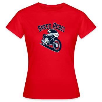 Speed Rebel - Frauen T-Shirt - Rot - Vorne - AI Model Female 172 dark (172cm)