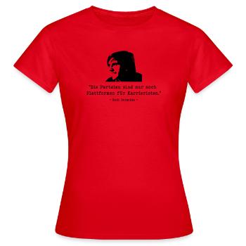 Fêtes Dutschke - T-shirt Femme - rouge - Devant - AI Model Female 172 dark (172cm)