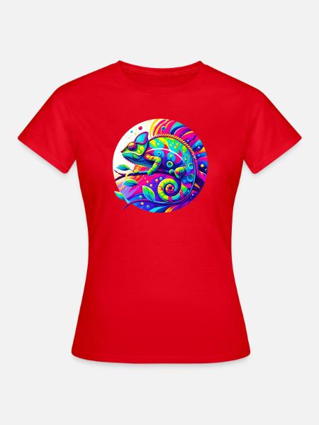 Chamäleon - Frauen T-Shirt - Rot