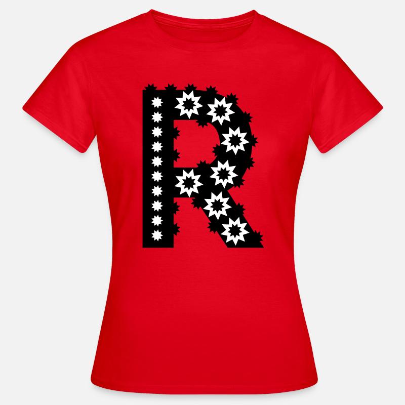 Buchstabe R - Frauen T-Shirt - Rot