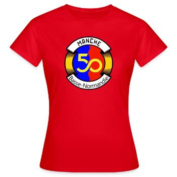 Griff - Frauen T-Shirt - Rot - Vorne - AI Model Female 172 dark (172cm)