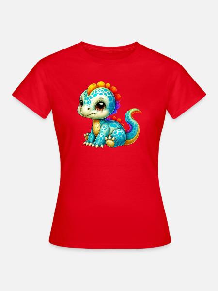 Dinosaurier - Frauen T-Shirt - Rot