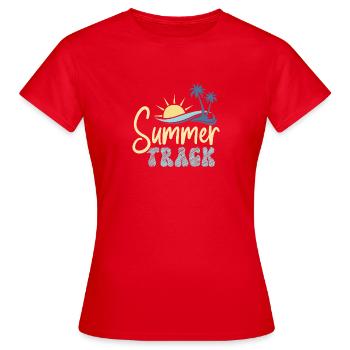 Summer Track - Women's T-Shirt - red - Front - AI Model Female 172 dark (172cm)