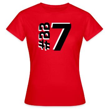 BB7-KARTON - Frauen T-Shirt - Rot - Vorne - AI Model Female 172 dark (172cm)