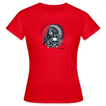 Sagesse amérindienne - T-shirt Femme - rouge - Devant - AI Model Female 172 dark (172cm)