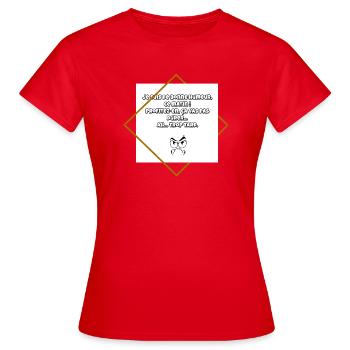 Mauvaise humeur - T-shirt Femme - rouge - Devant - AI Model Female 172 dark (172cm)