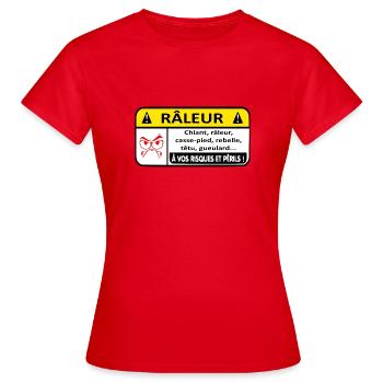 Sich beschwerende Gefahr - Frauen T-Shirt - Rot - Vorne - AI Model Female 172 dark (172cm)