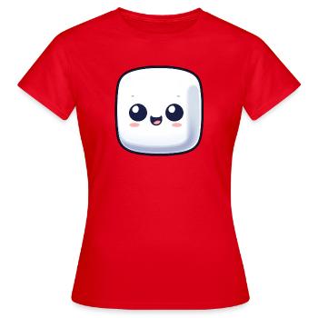 Sweet Marshmallow Sugar Comic - T-shirt Femme - rouge - Devant - AI Model Female 172 dark (172cm)