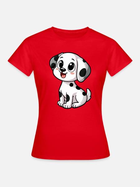 Süßer Dalmatiner - Frauen T-Shirt - Rot