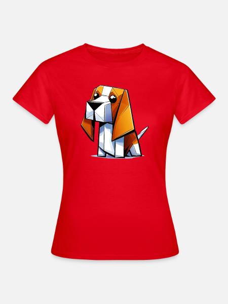 Beagle Hund - Frauen T-Shirt - Rot