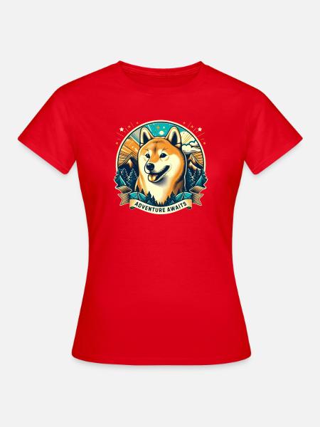 Shiba inu - Frauen T-Shirt - Rot