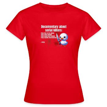 Êtes-vous un tueur en série ? - T-shirt Femme - rouge - Devant - AI Model Female 172 dark (172cm)