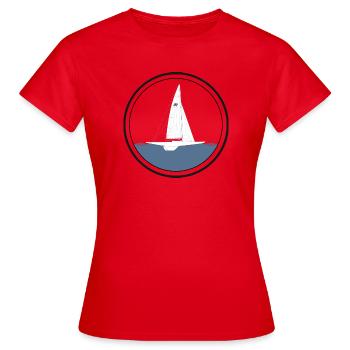 voilier Archipelago Cruiser Années 30 - T-shirt Femme - rouge - Devant - AI Model Female 172 dark (172cm)