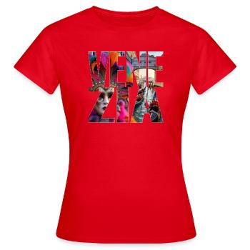 VENEDIG - Frauen T-Shirt - Rot - Vorne - AI Model Female 172 dark (172cm)