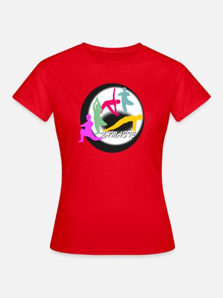 Yoga Logo - Frauen T-Shirt - Rot
