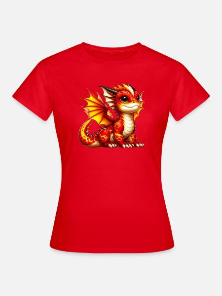 Drache - Frauen T-Shirt - Rot
