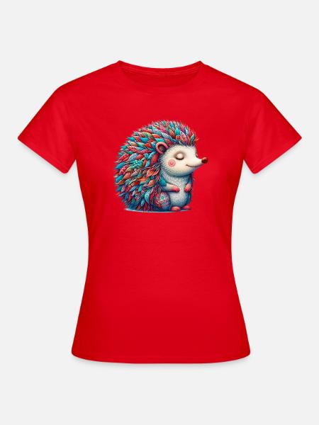 Igel - Frauen T-Shirt - Rot