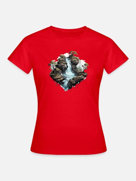 Cascade 01 - T-shirt Femme - rouge