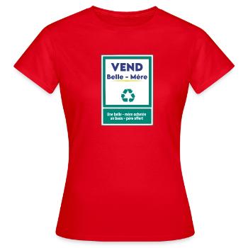 Sells mother-in-law - Women's T-Shirt - red - Front - AI Model Female 172 dark (172cm)