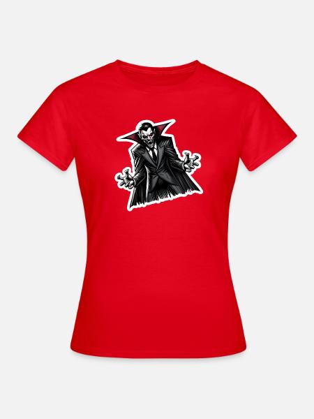 Blutsauger schräg - Frauen T-Shirt - Rot