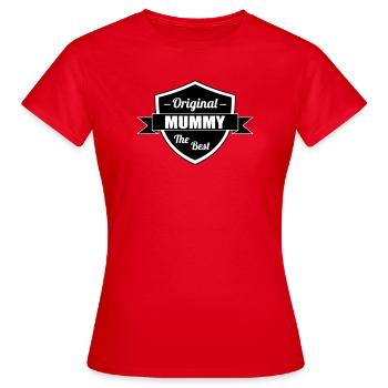 The Best Mom - Mother's Day - Women's T-Shirt - red - Front - AI Model Female 172 dark (172cm)