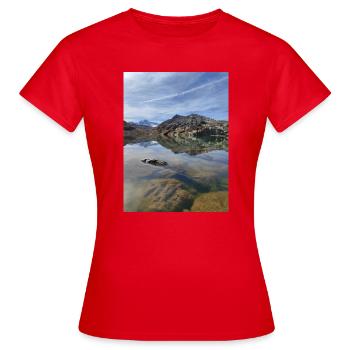 Lac Bramant - T-shirt Femme - rouge - Devant - AI Model Female 172 dark (172cm)