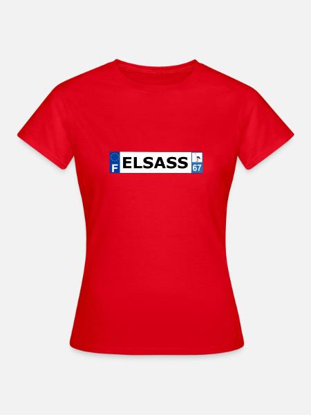 Elsass - Frauen T-Shirt - Rot