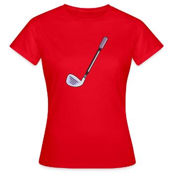 CLUBS DE GOLF JOUER AU GOLF - T-shirt Femme - rouge - Devant - AI Model Female 172 dark (172cm)