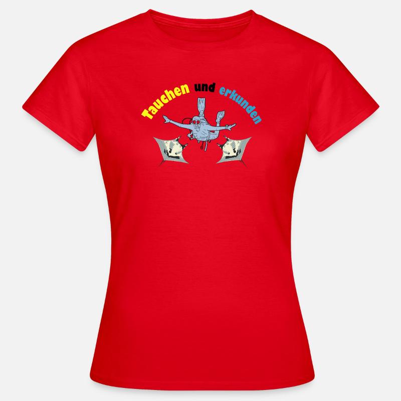 Dive and explore - Women's T-Shirt - red