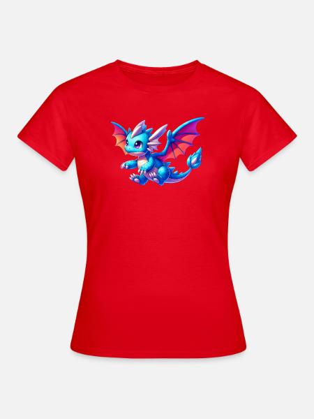 Drache - Frauen T-Shirt - Rot