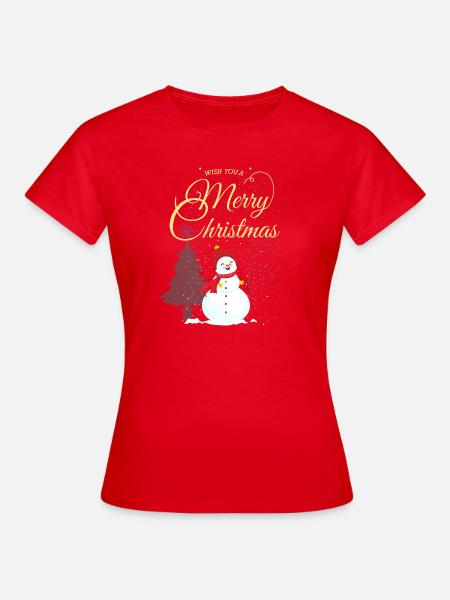 Maria Christmas - Women's T-Shirt - red