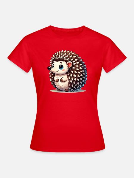 Igel - Frauen T-Shirt - Rot
