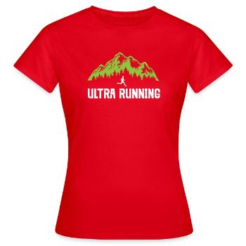 Course sur sentier - T-shirt Femme - rouge - Devant - AI Model Female 172 dark (172cm)