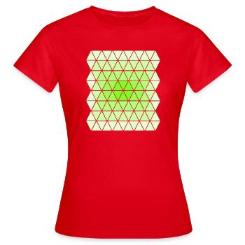 Green Gradient Pattern - Women's T-Shirt - red - Front - AI Model Female 172 dark (172cm)