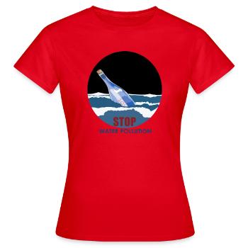 Stop water pollution - Women's T-Shirt - red - Front - AI Model Female 172 dark (172cm)