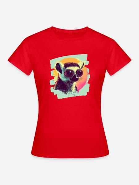 Lemur - Frauen T-Shirt - Rot
