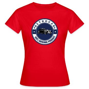 Retro car - Women's T-Shirt - red - Front - AI Model Female 172 dark (172cm)