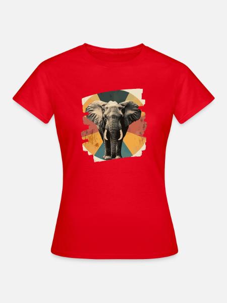 Elefant - Frauen T-Shirt - Rot