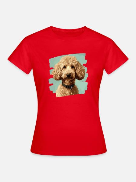 Pudel - Frauen T-Shirt - Rot