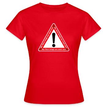 Grain , Party , Wheat Grain ,Grain Party Front (25) - Women's T-Shirt - red - Front - AI Model Female 172 dark (172cm)