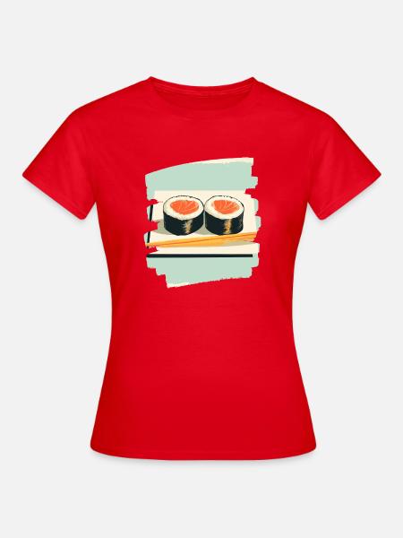 Sushi - T-shirt Femme - rouge
