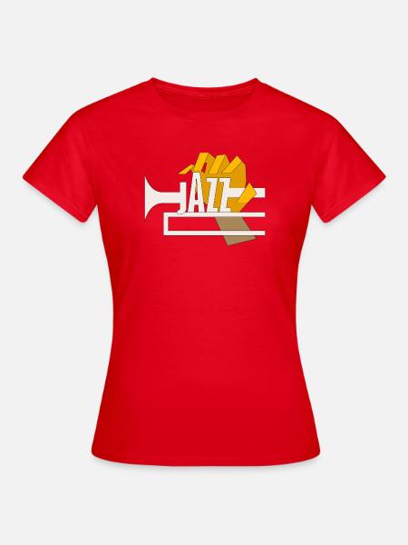 Tshirt Jazz Trompete - Frauen T-Shirt - Rot