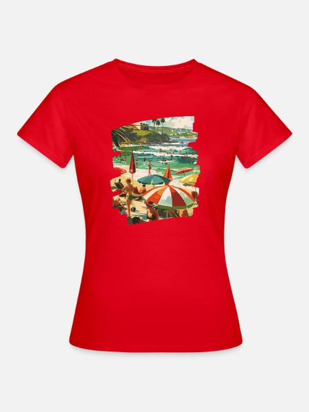 Surfer - Frauen T-Shirt - Rot